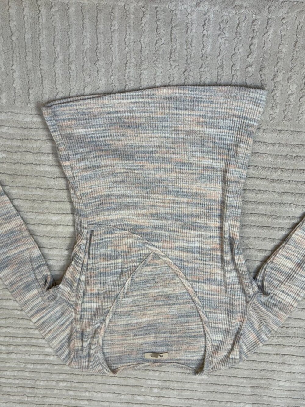 Madewell Marled Wrap V Neck Sweater Size S
